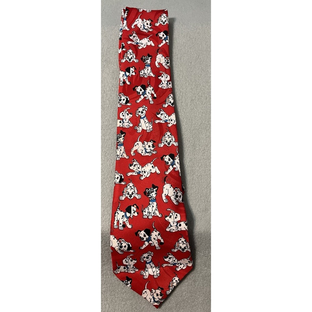 Vintage The Disney Store‎ Red 101 Dalmatians Neck Tie